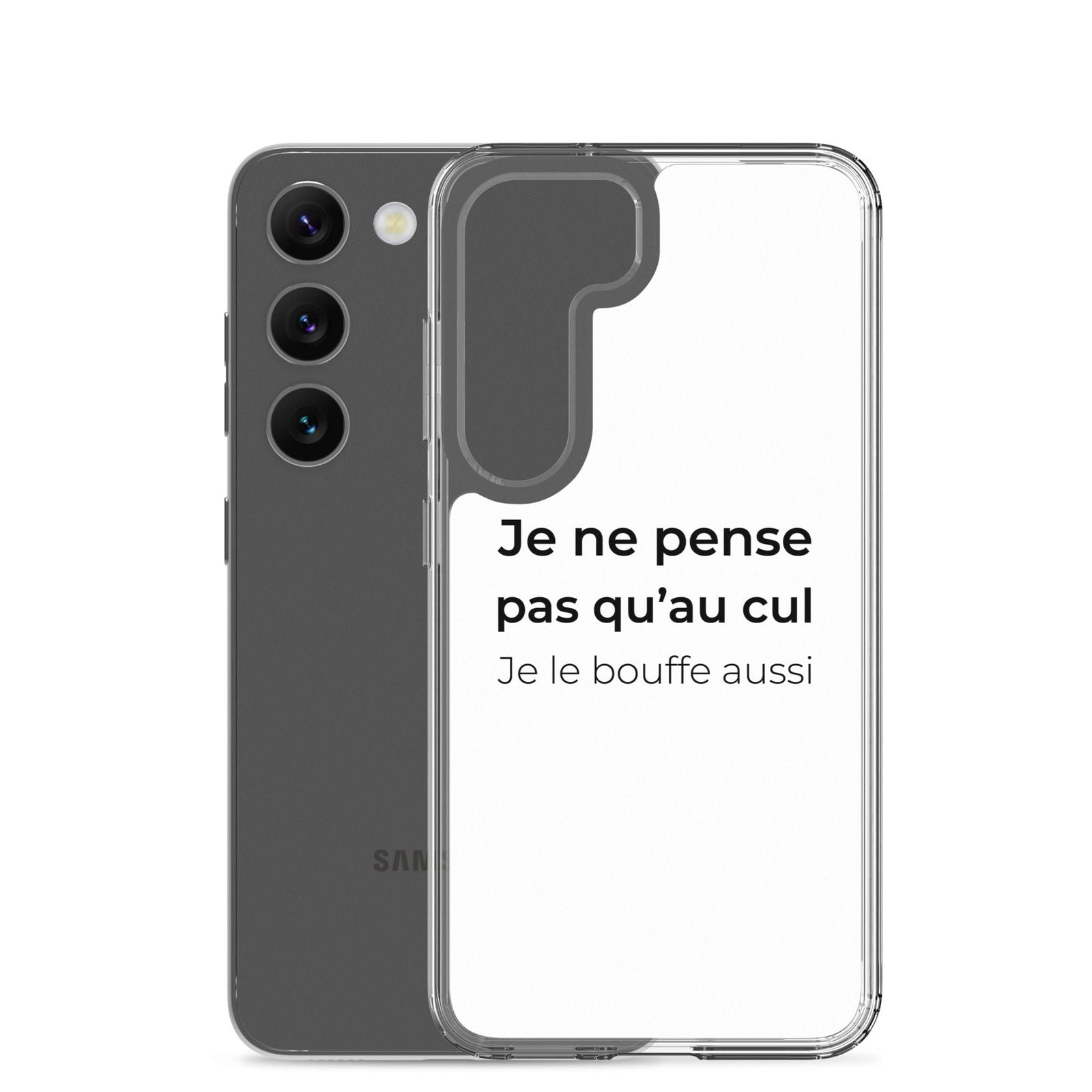 Coque Samsung Je ne pense pas qu'au cul je le bouffe aussi - Sedurro