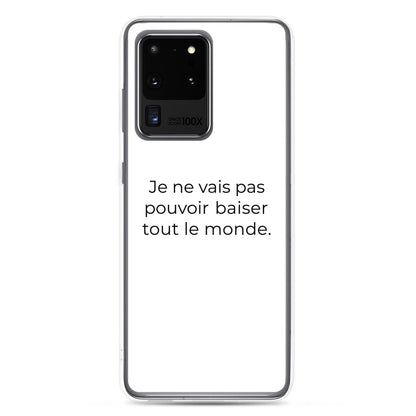 Coque Samsung Je ne vais pas pouvoir baiser tout le monde Samsung Galaxy S20 Ultra - Sedurro