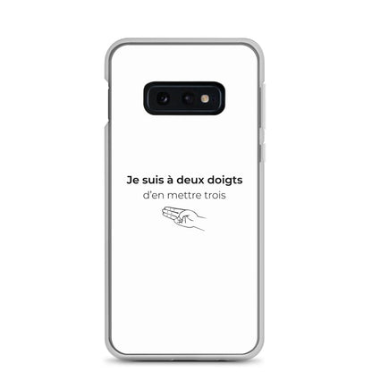 Coque Samsung Je suis à deux doigts d'en mettre trois - Sedurro