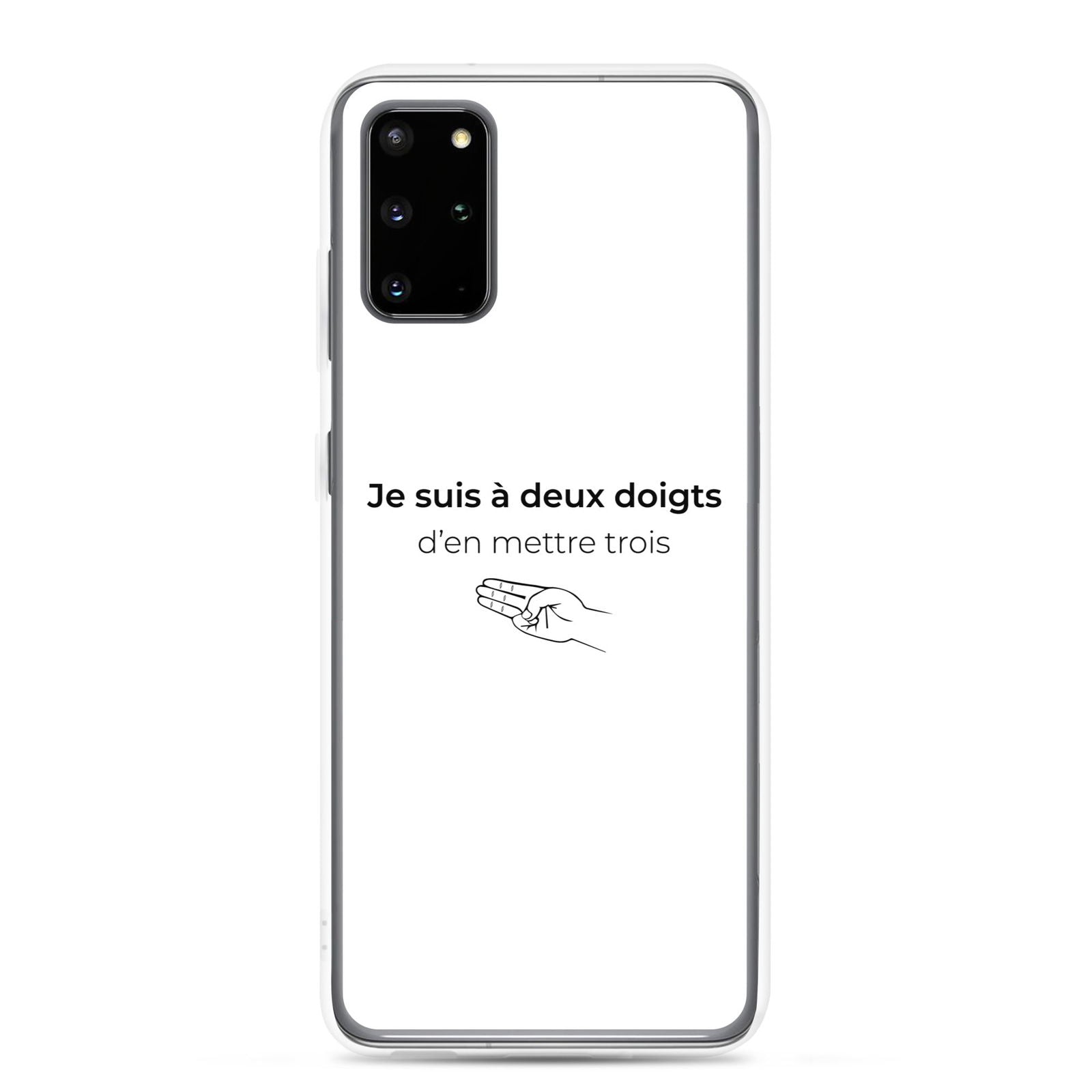 Coque Samsung Je suis à deux doigts d'en mettre trois - Sedurro
