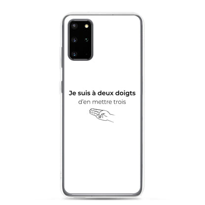 Coque Samsung Je suis à deux doigts d'en mettre trois - Sedurro