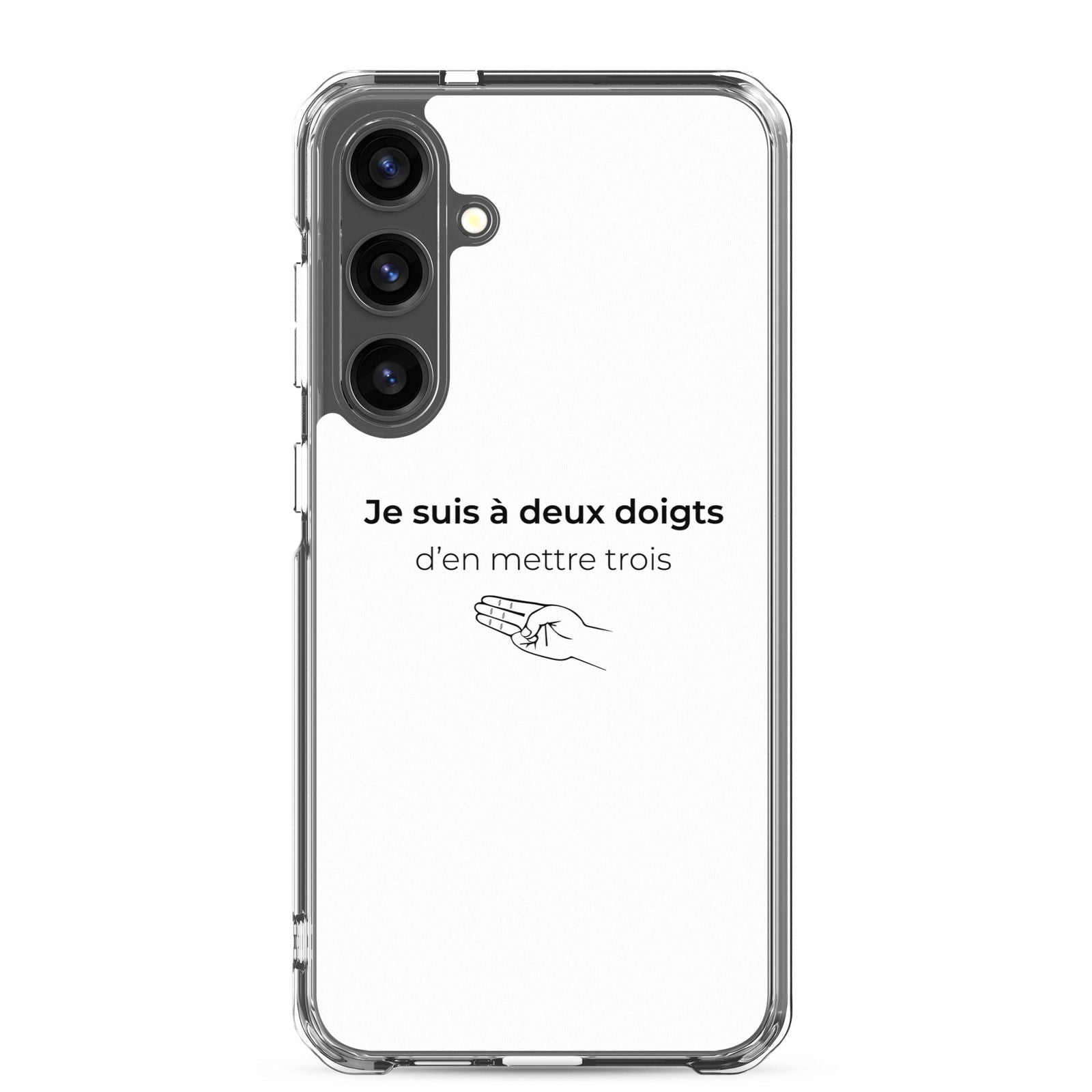 Coque Samsung Je suis à deux doigts d'en mettre trois - Sedurro