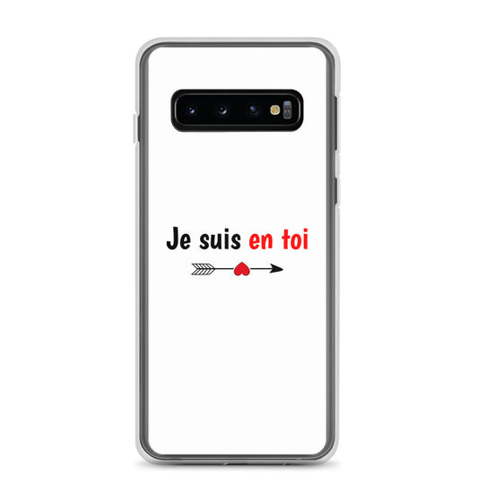 Coque Samsung Je suis en toi flèche cupidon Samsung Galaxy S10 - Sedurro