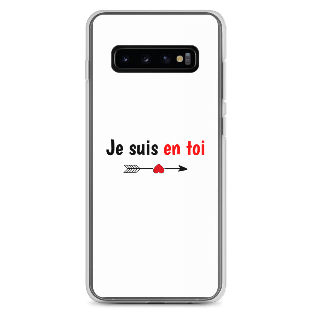 Coque Samsung Je suis en toi flèche cupidon Samsung Galaxy S10+ - Sedurro