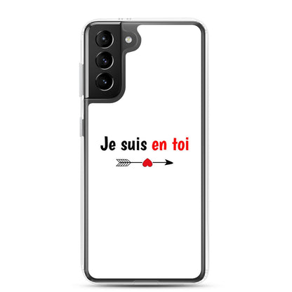 Coque Samsung Je suis en toi flèche cupidon Samsung Galaxy S21 Plus - Sedurro