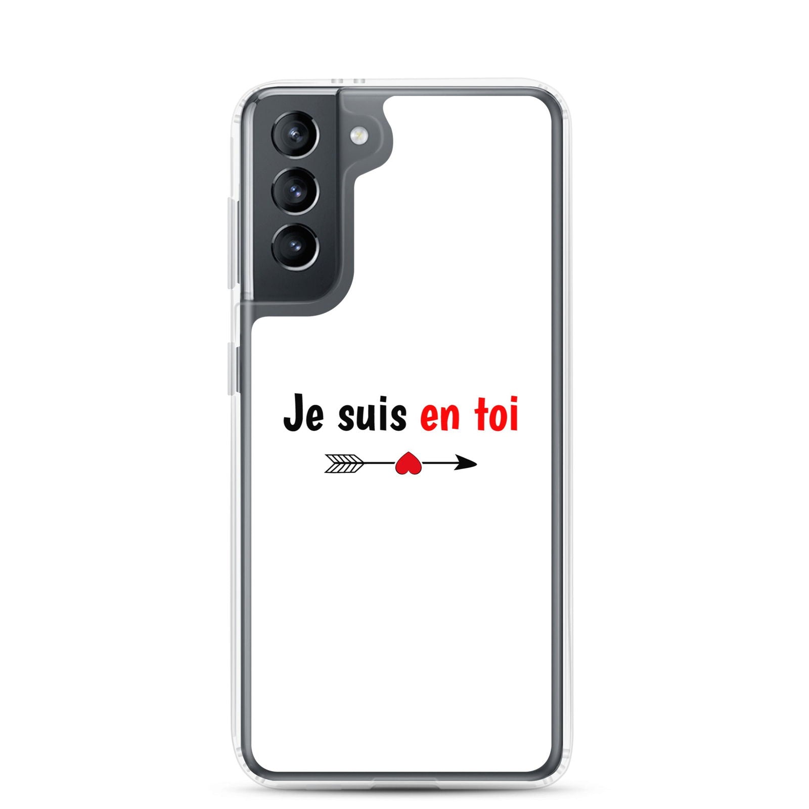 Coque Samsung Je suis en toi flèche cupidon Samsung Galaxy S21 - Sedurro