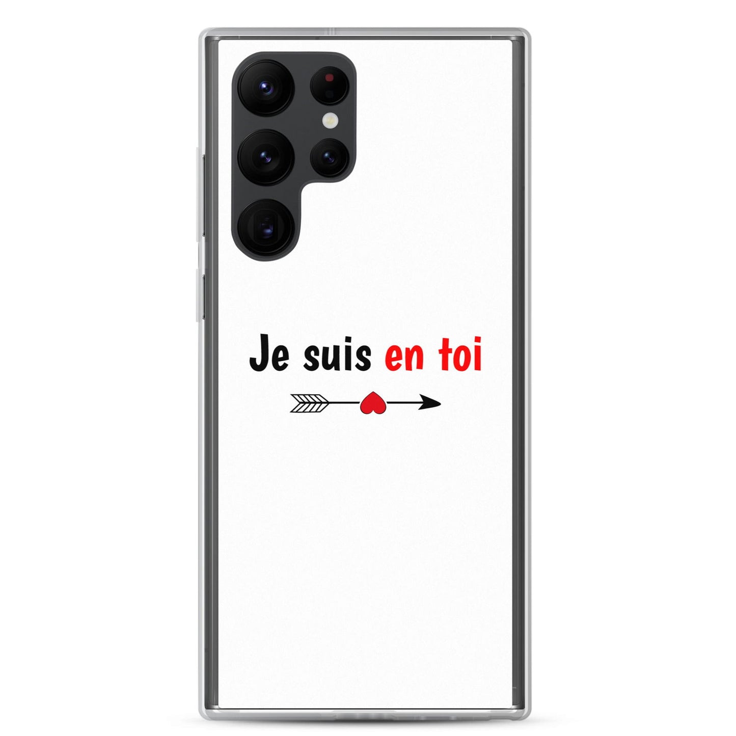 Coque Samsung Je suis en toi flèche cupidon Samsung Galaxy S22 Ultra - Sedurro
