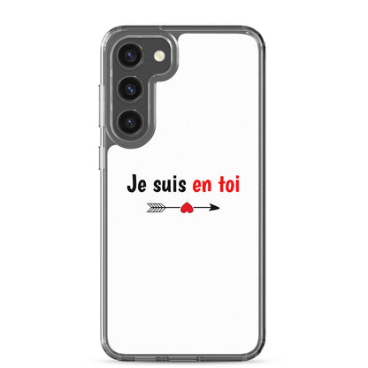 Coque Samsung Je suis en toi flèche cupidon Samsung Galaxy S23 Plus - Sedurro