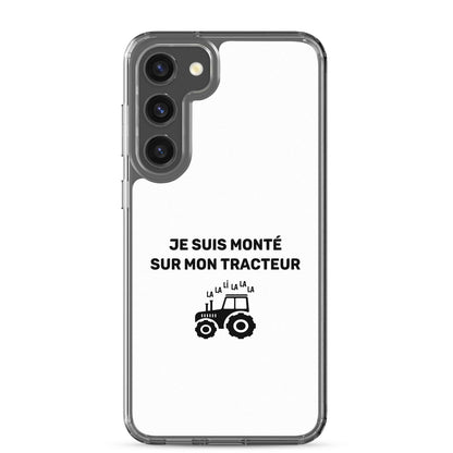 Coque Samsung Je suis monté sur mon tracteur - Sedurro