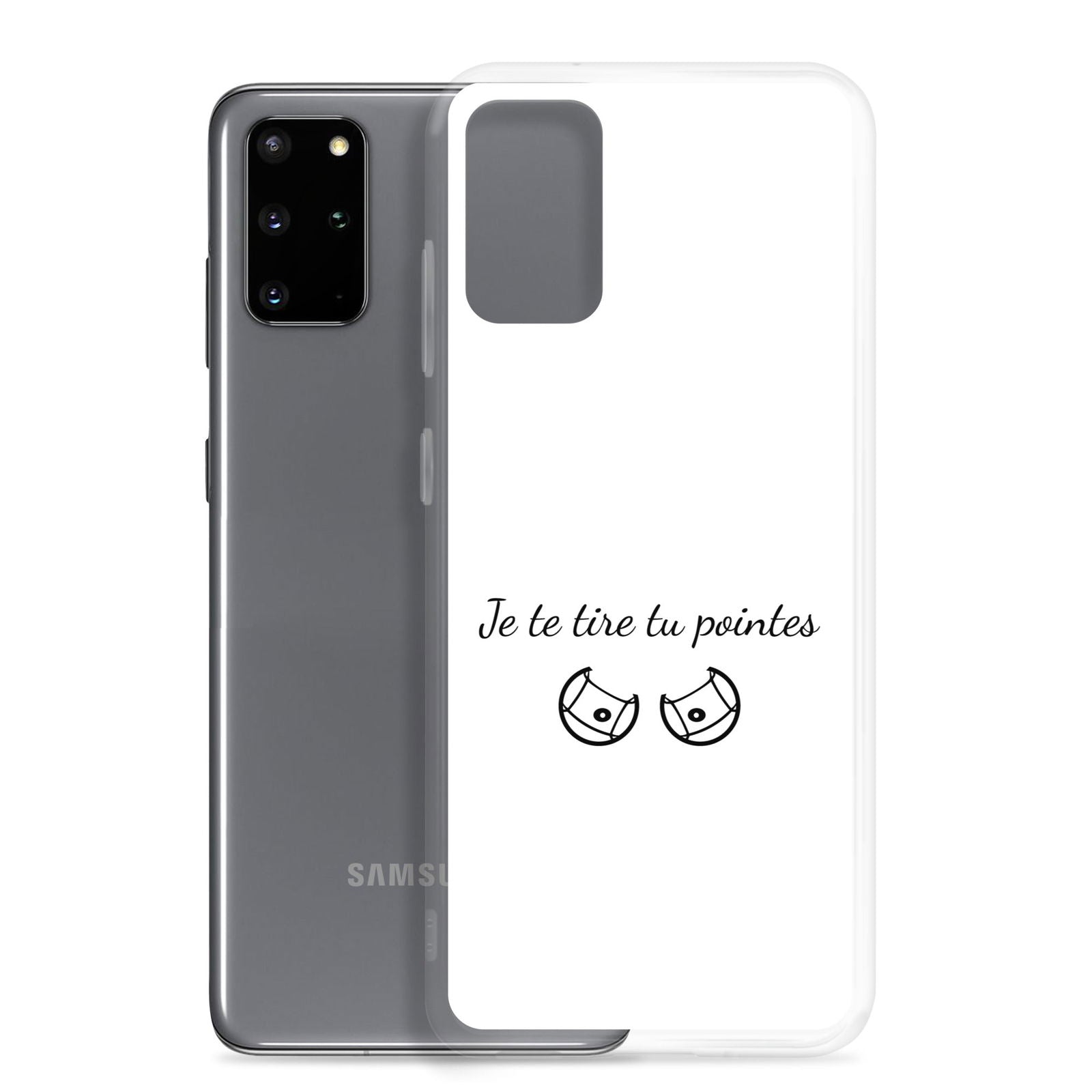Coque Samsung Je te tire tu pointes - Sedurro