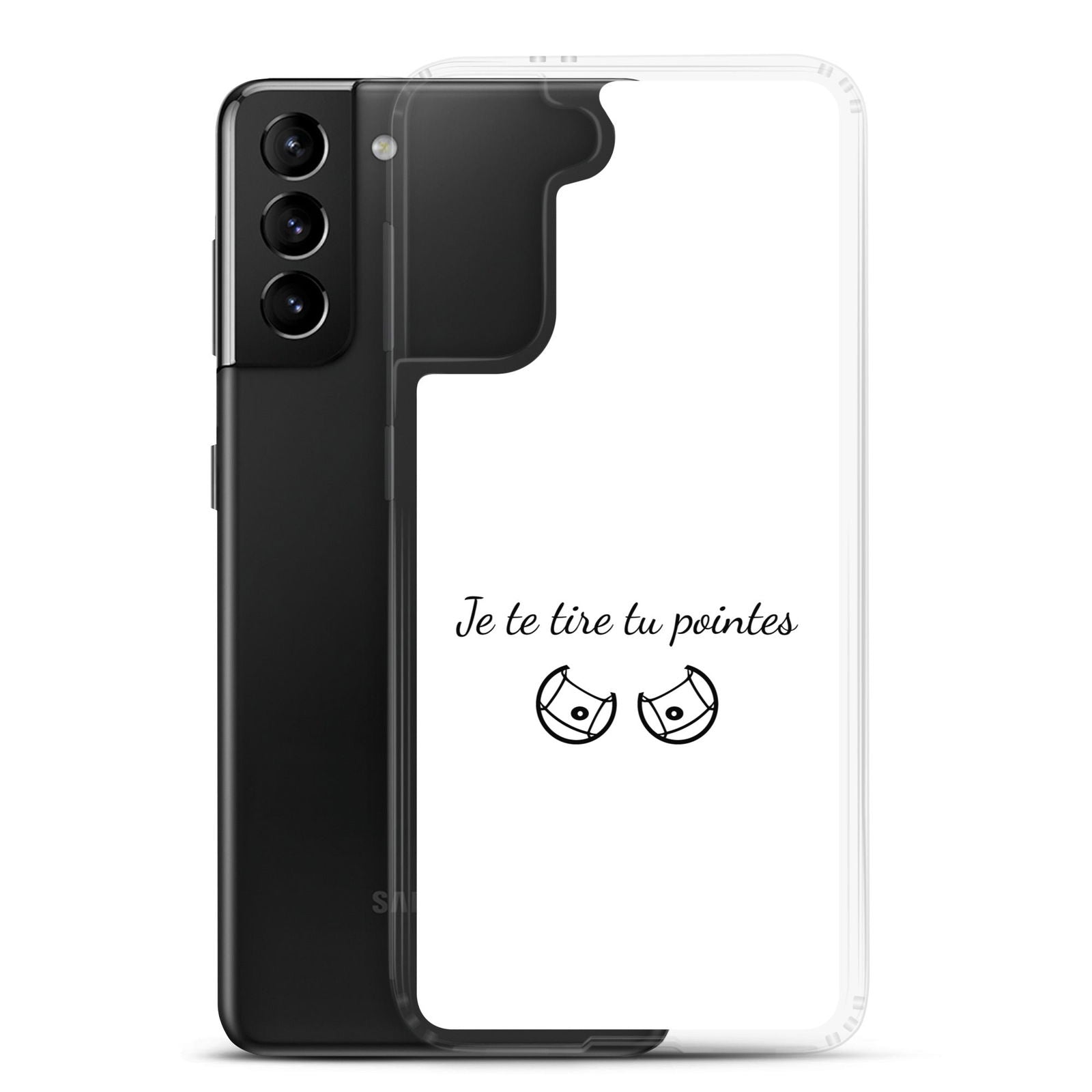 Coque Samsung Je te tire tu pointes - Sedurro