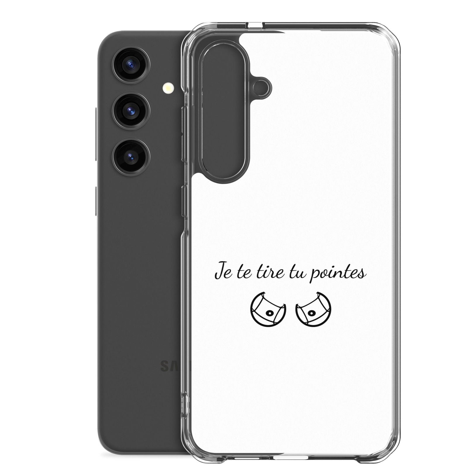 Coque Samsung Je te tire tu pointes - Sedurro