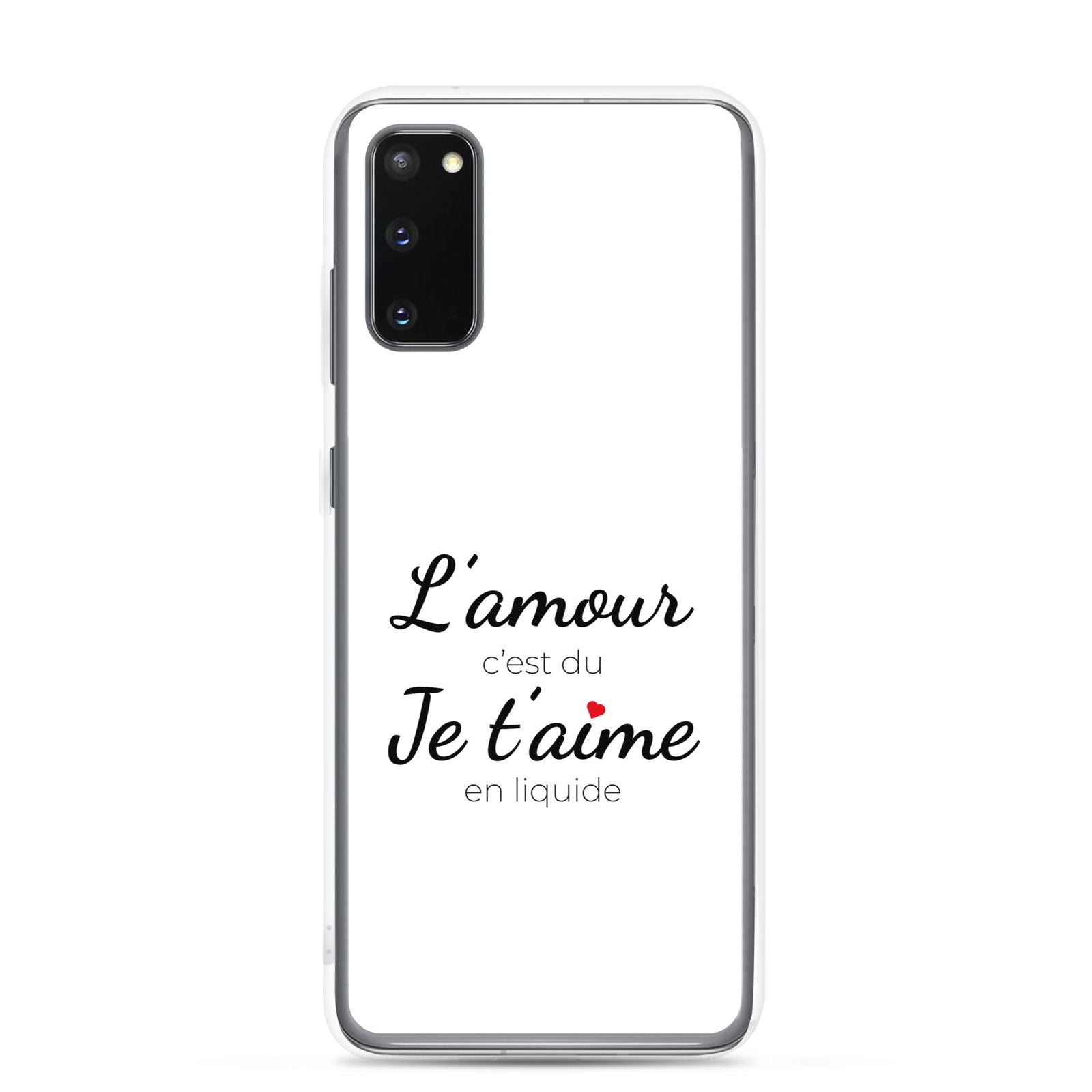 Coque Samsung L'amour c'est du je t'aime en liquide - Sedurro