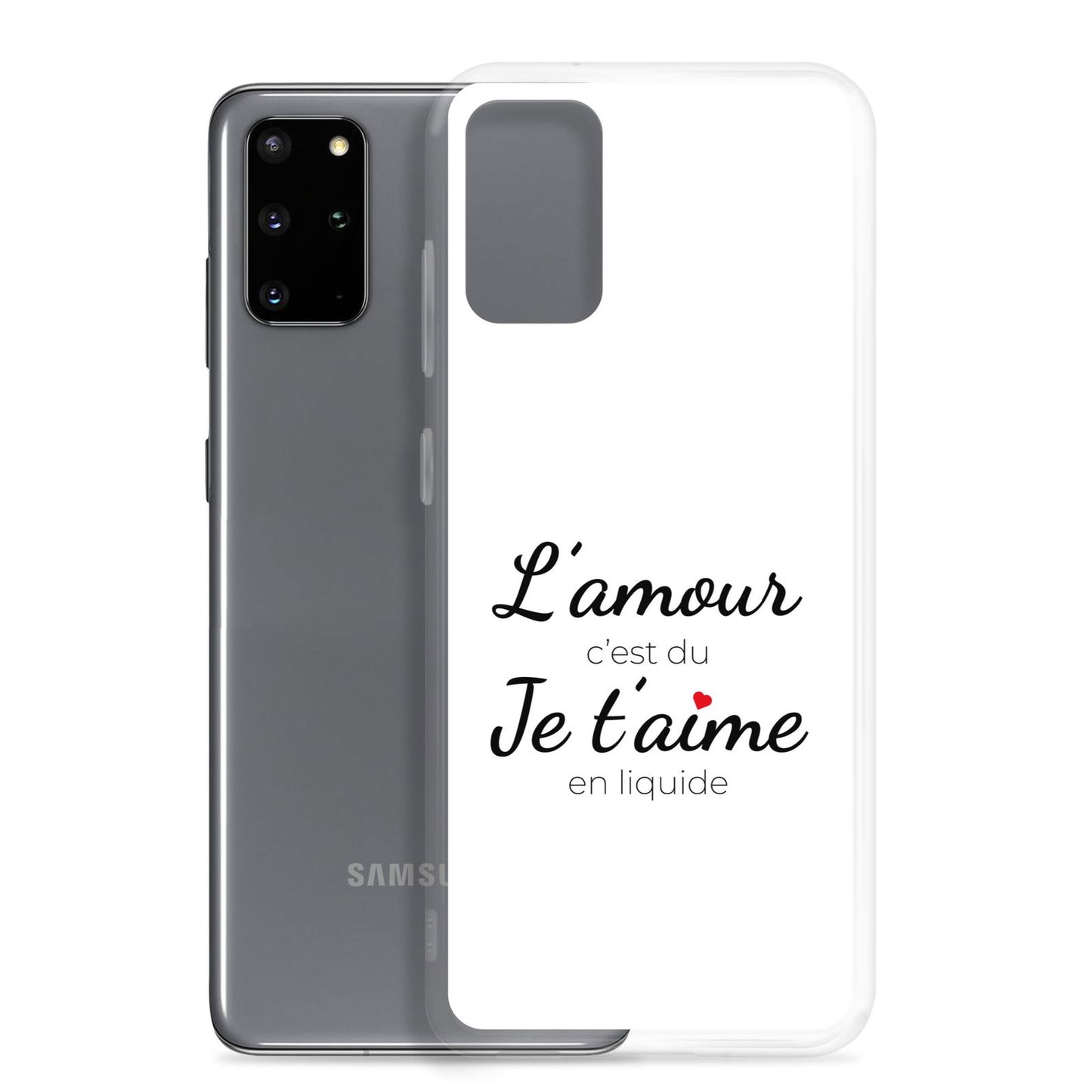 Coque Samsung L'amour c'est du je t'aime en liquide Samsung Galaxy S20 Plus - Sedurro