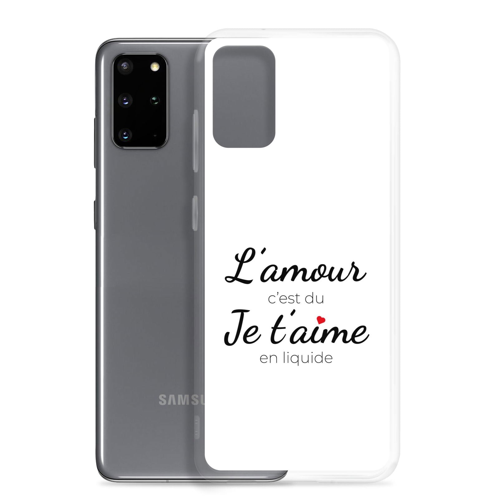 Coque Samsung L'amour c'est du je t'aime en liquide Samsung Galaxy S20 Plus - Sedurro