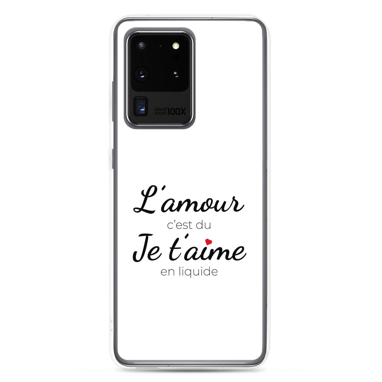 Coque Samsung L'amour c'est du je t'aime en liquide - Sedurro