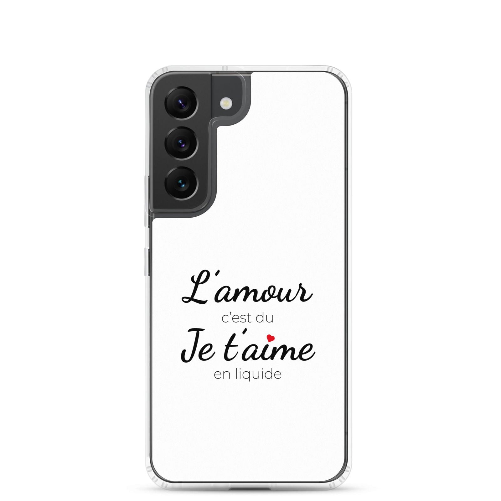 Coque Samsung L'amour c'est du je t'aime en liquide - Sedurro