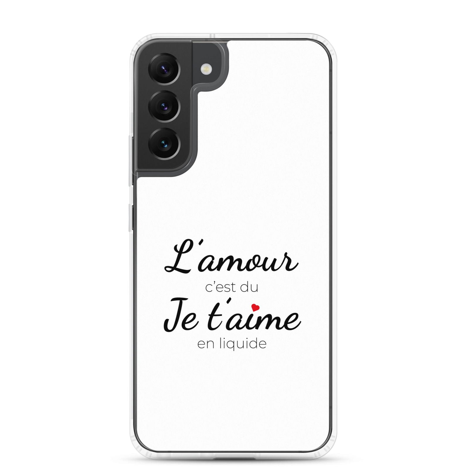 Coque Samsung L'amour c'est du je t'aime en liquide - Sedurro