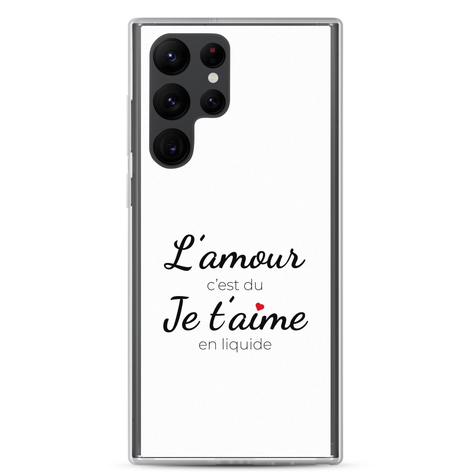 Coque Samsung L'amour c'est du je t'aime en liquide - Sedurro