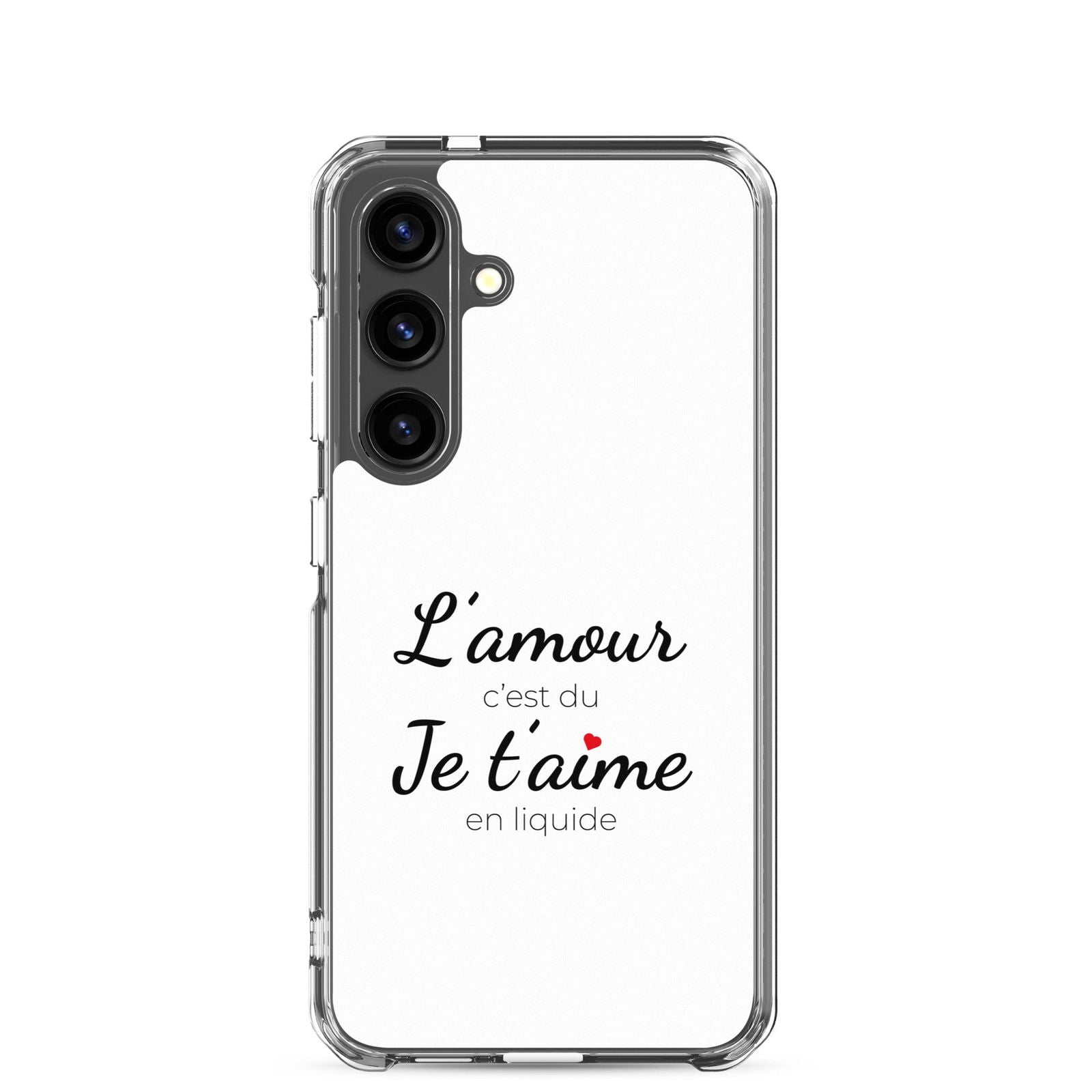 Coque Samsung L'amour c'est du je t'aime en liquide Samsung Galaxy S24 - Sedurro