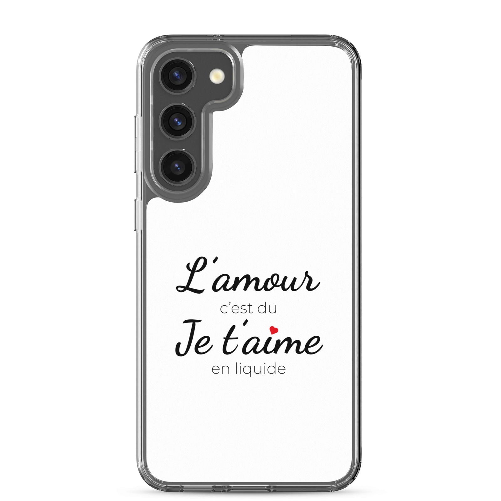 Coque Samsung L'amour c'est du je t'aime en liquide Samsung Galaxy S23 Plus - Sedurro