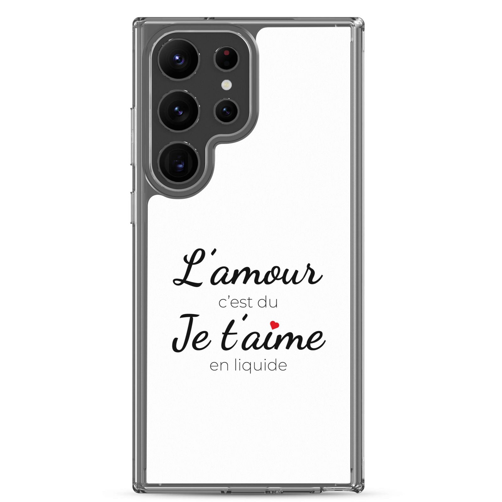Coque Samsung L'amour c'est du je t'aime en liquide Samsung Galaxy S23 Ultra - Sedurro