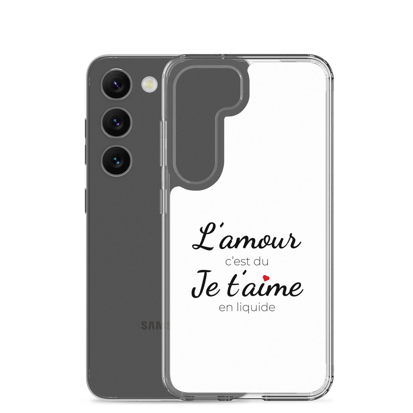 Coque Samsung L'amour c'est du je t'aime en liquide - Sedurro