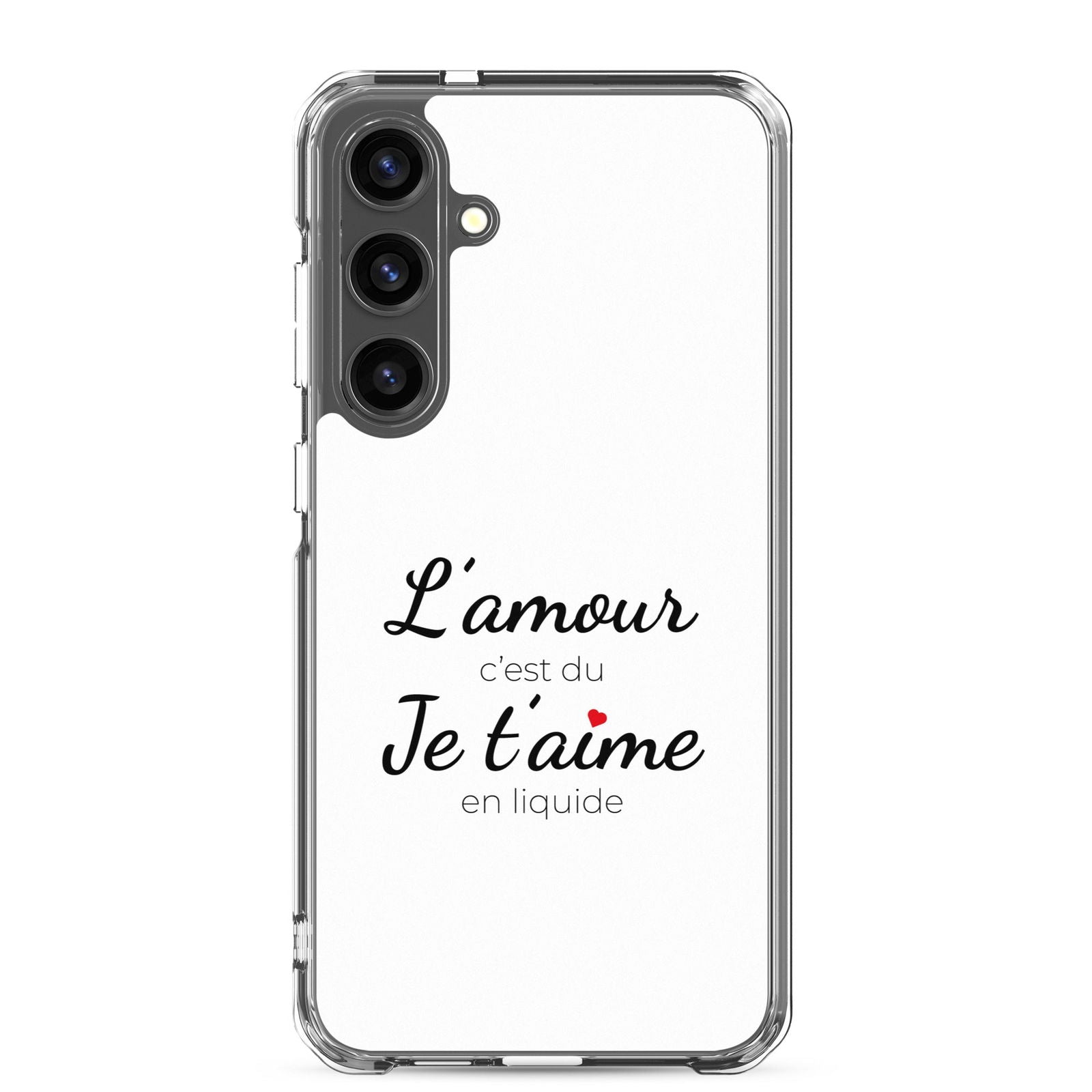 Coque Samsung L'amour c'est du je t'aime en liquide Samsung Galaxy S24 Plus - Sedurro