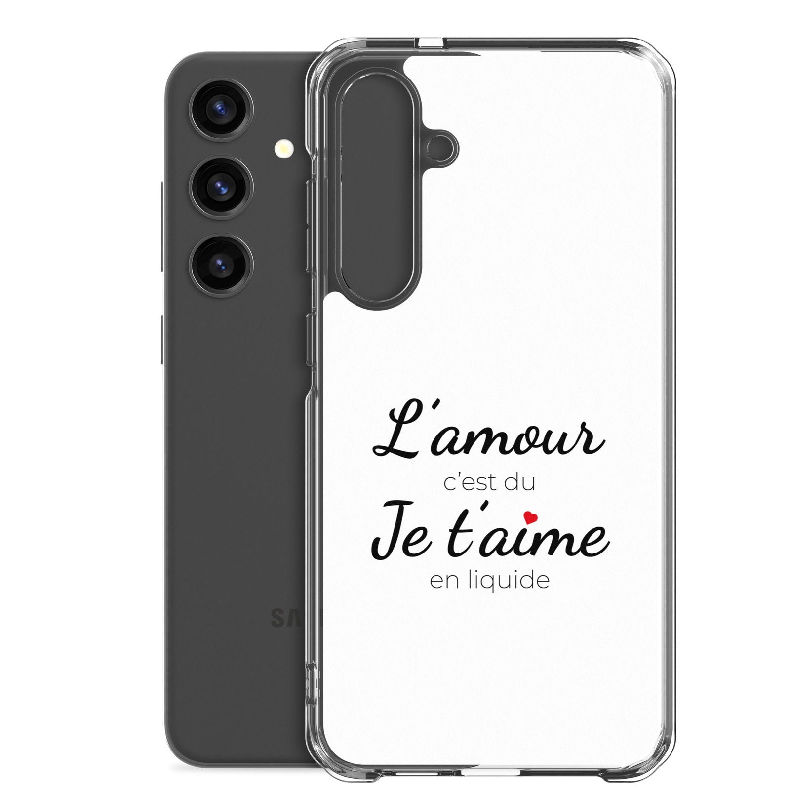 Coque Samsung L'amour c'est du je t'aime en liquide - Sedurro
