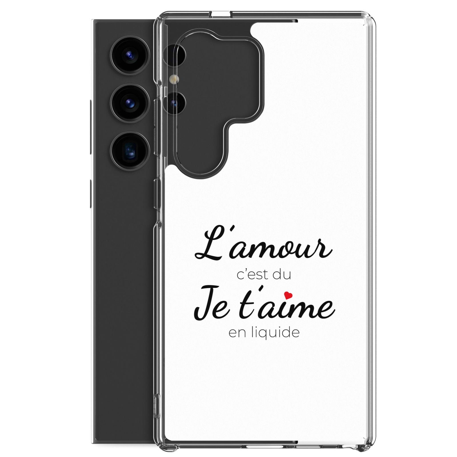 Coque Samsung L'amour c'est du je t'aime en liquide - Sedurro