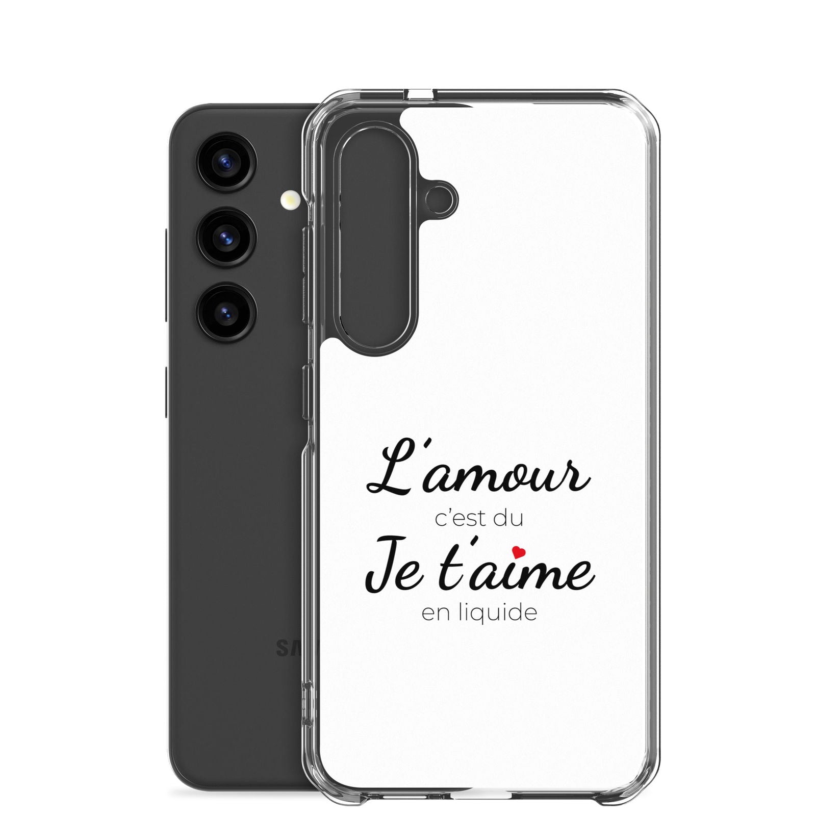 Coque Samsung L'amour c'est du je t'aime en liquide - Sedurro