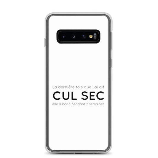 Coque Samsung La dernière fois que j'ai dit cul sec elle a boité pendant 2 semaines - Sedurro