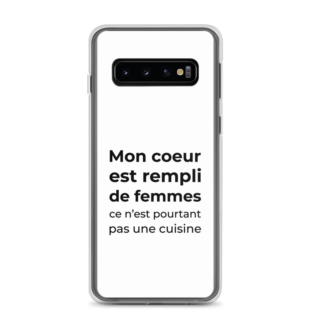 Coque Samsung Mon cœur est rempli de femmes ce n'est pourtant pas une cuisine - Sedurro