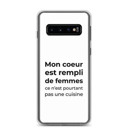 Coque Samsung Mon cœur est rempli de femmes ce n'est pourtant pas une cuisine - Sedurro