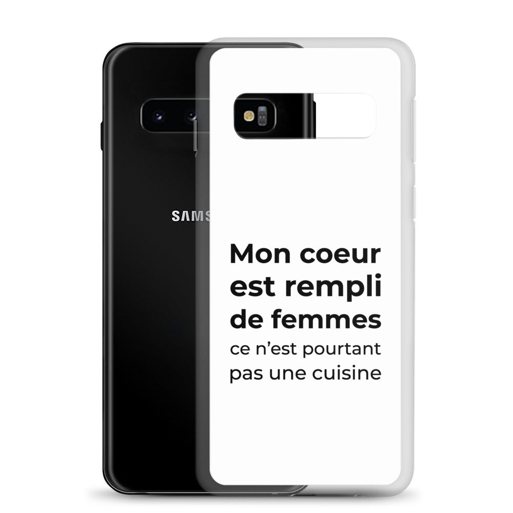 Coque Samsung Mon cœur est rempli de femmes ce n'est pourtant pas une cuisine - Sedurro