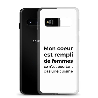 Coque Samsung Mon cœur est rempli de femmes ce n'est pourtant pas une cuisine - Sedurro