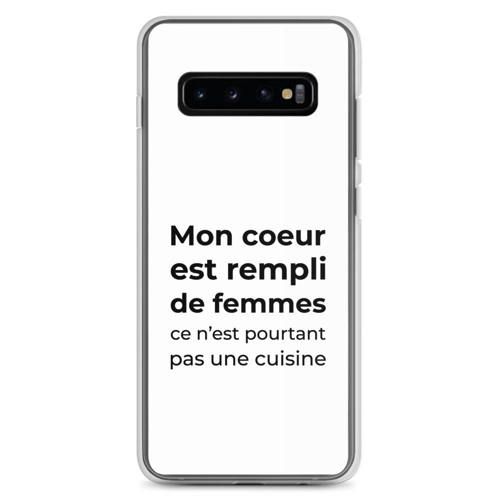 Coque Samsung Mon cœur est rempli de femmes ce n'est pourtant pas une cuisine - Sedurro