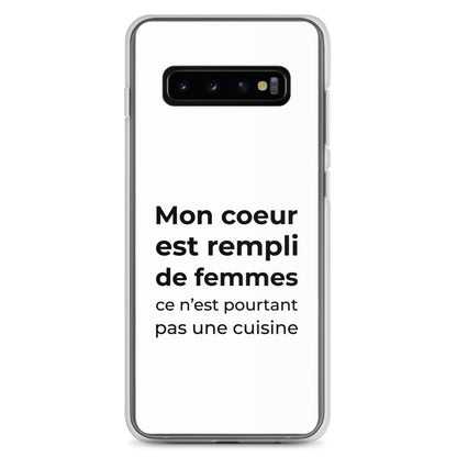 Coque Samsung Mon cœur est rempli de femmes ce n'est pourtant pas une cuisine - Sedurro