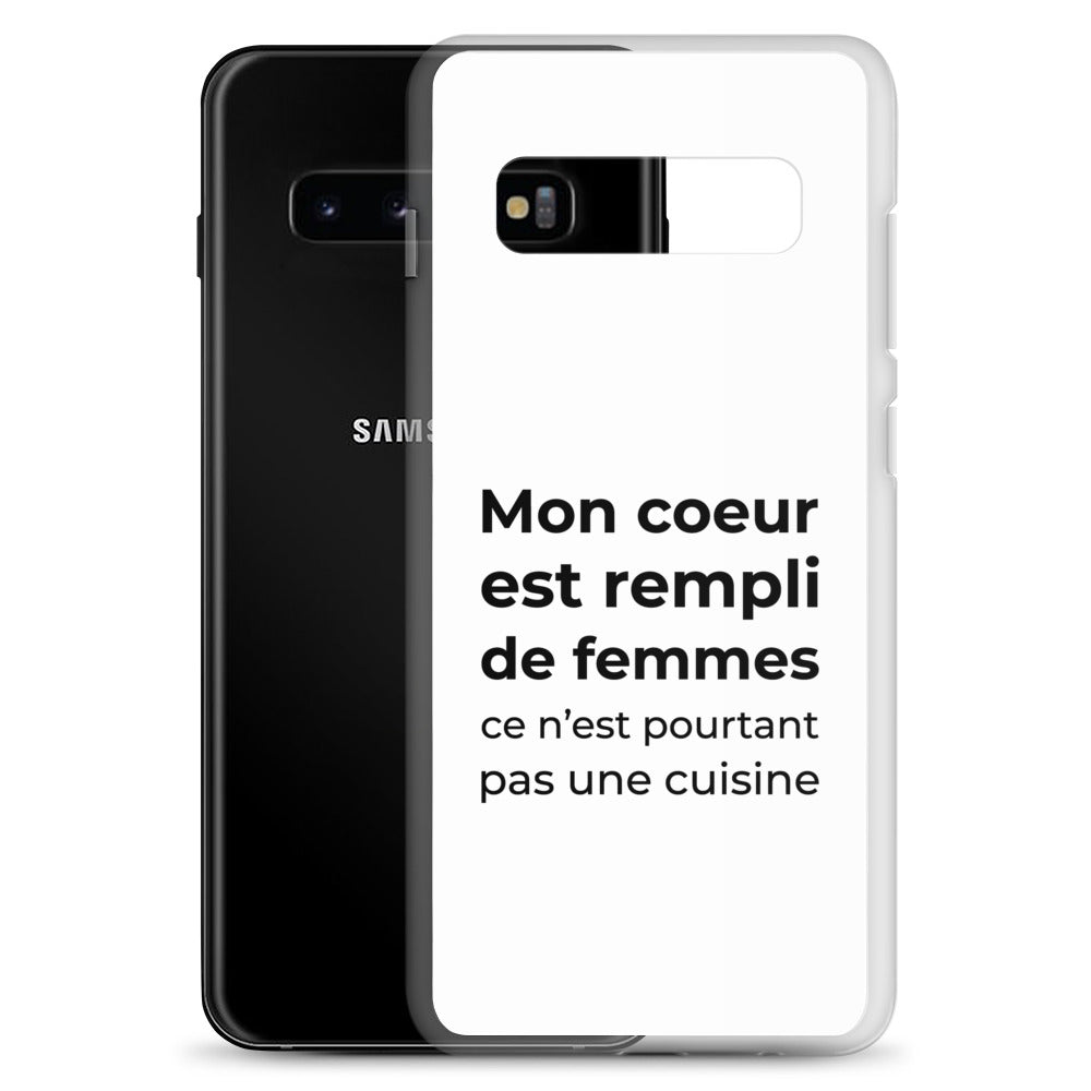 Coque Samsung Mon cœur est rempli de femmes ce n'est pourtant pas une cuisine - Sedurro