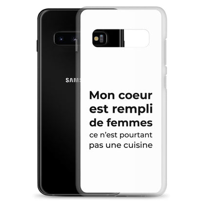 Coque Samsung Mon cœur est rempli de femmes ce n'est pourtant pas une cuisine - Sedurro