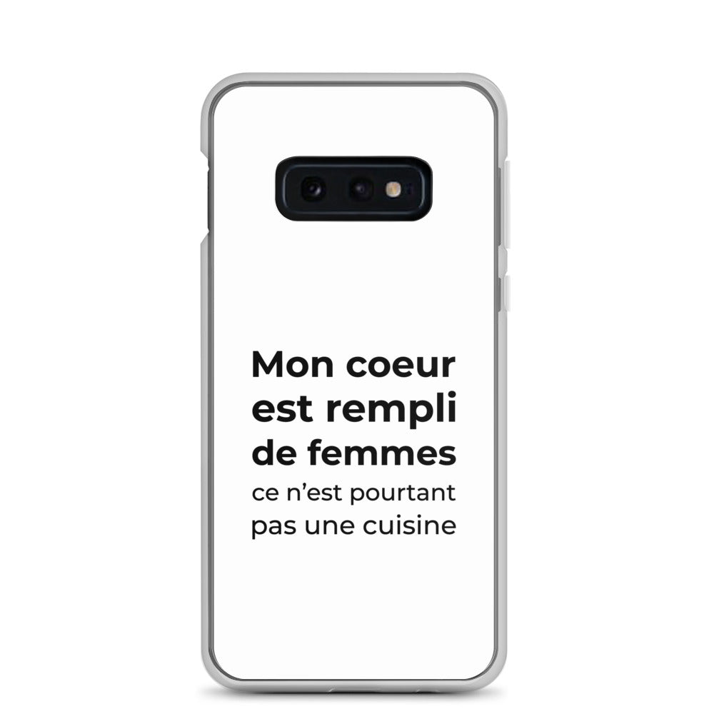 Coque Samsung Mon cœur est rempli de femmes ce n'est pourtant pas une cuisine - Sedurro
