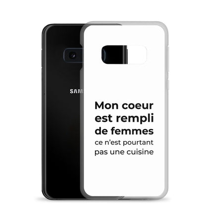 Coque Samsung Mon cœur est rempli de femmes ce n'est pourtant pas une cuisine - Sedurro