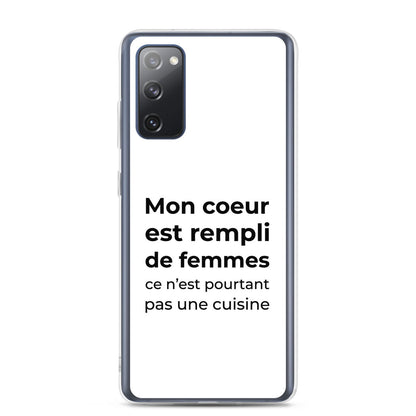 Coque Samsung Mon cœur est rempli de femmes ce n'est pourtant pas une cuisine - Sedurro