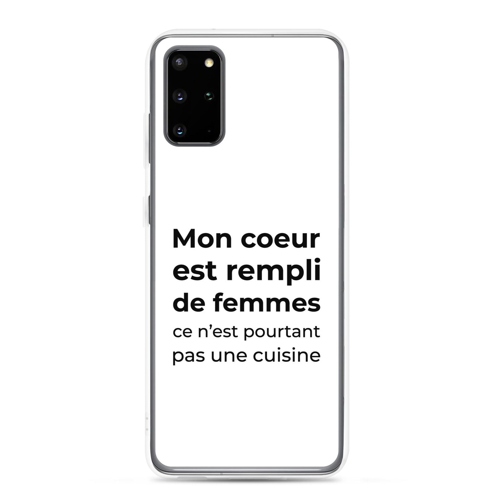 Coque Samsung Mon cœur est rempli de femmes ce n'est pourtant pas une cuisine - Sedurro