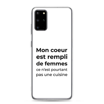 Coque Samsung Mon cœur est rempli de femmes ce n'est pourtant pas une cuisine - Sedurro