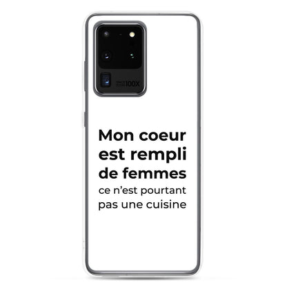 Coque Samsung Mon cœur est rempli de femmes ce n'est pourtant pas une cuisine - Sedurro