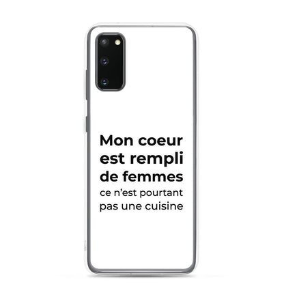 Coque Samsung Mon cœur est rempli de femmes ce n'est pourtant pas une cuisine - Sedurro