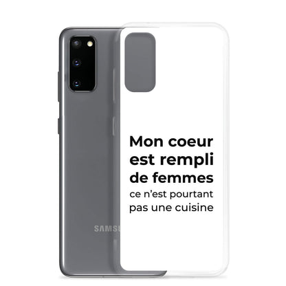 Coque Samsung Mon cœur est rempli de femmes ce n'est pourtant pas une cuisine - Sedurro
