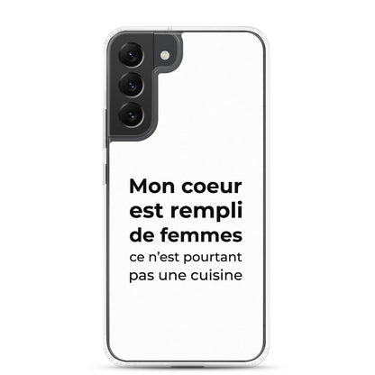 Coque Samsung Mon cœur est rempli de femmes ce n'est pourtant pas une cuisine - Sedurro