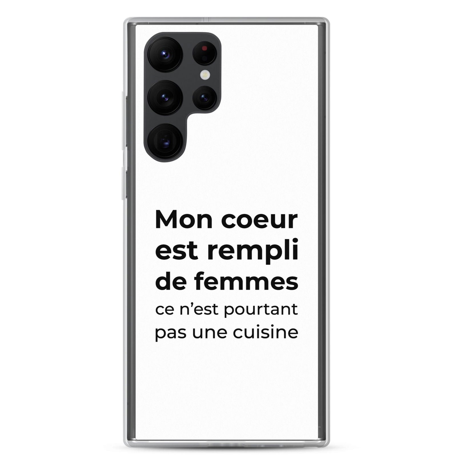 Coque Samsung Mon cœur est rempli de femmes ce n'est pourtant pas une cuisine - Sedurro